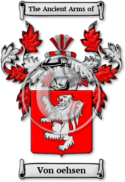 Von oehsen Family Crest Download (JPG) Legacy Series - 600 DPI